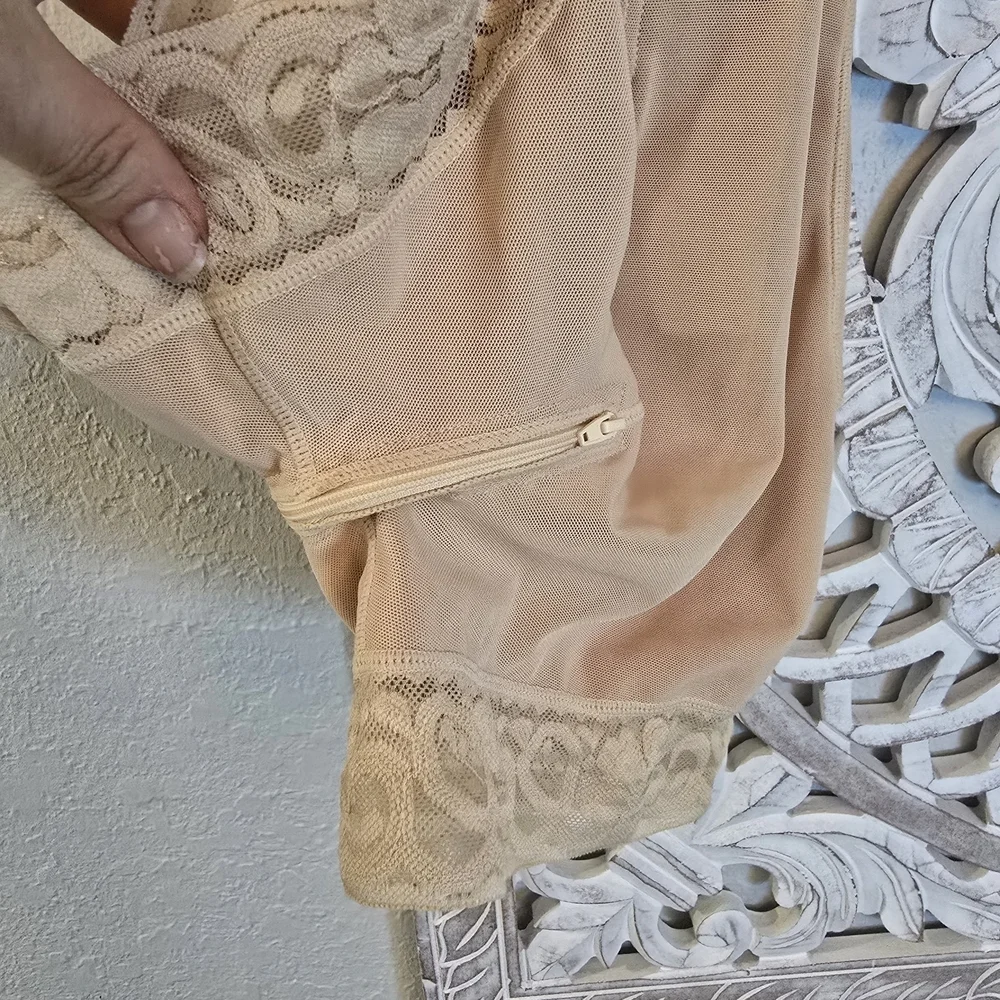 Colombian Women's Shapewear Tummy Control Compression Beige S